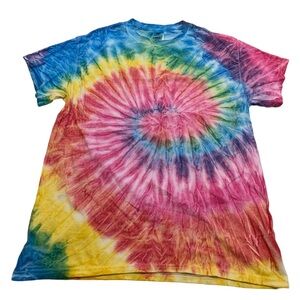 Colortone Tie Dye Swirl T-Shirt Rainbow M